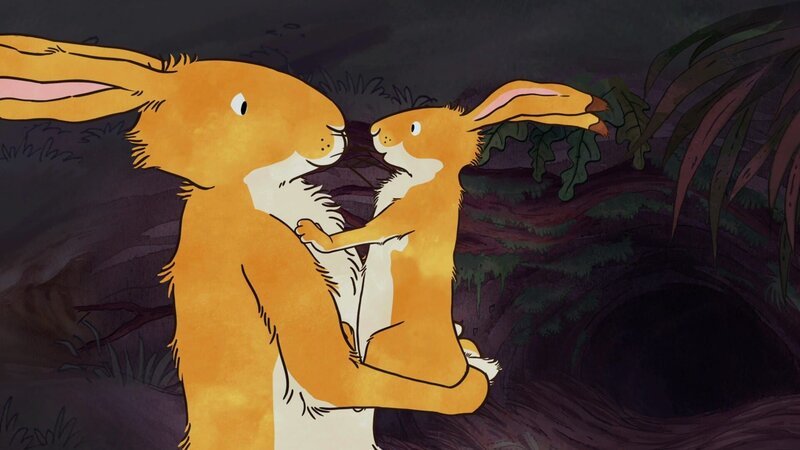 Der kleine braune Hase hat mal wieder unendlich viele schwere Fragen an den großen braunen Hasen. – Bild: KiKA/​SLR Productions Australia Pty.Ltd./​Scrawl Studios Pte Ltd./​hr/​ARD