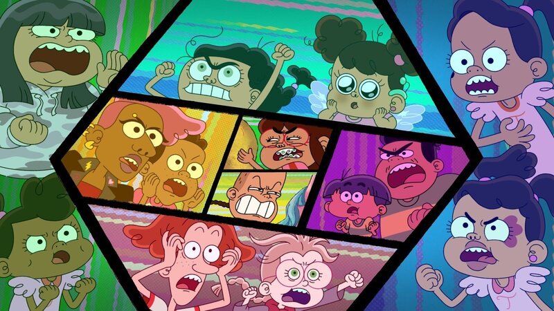 IM UHRZEIGERSINN: LOTLOT, CHACHA, LUCITA, TABI, TERE, GORDITA, COUSIN BUD, TOÑITA, LITA, SCOOTER, THE SKID, TATER, NACHITO, BIG NACHO – Bild: Disney+ IM UHRZEIGERSINN: LOTLOT, CHACHA, LUCITA, TABI, TERE, GORDITA, COUSIN BUD, TOÑITA, LITA, SCOOTER, THE SKID, TATER, NACHITO, BIG NACHO – Bild: Disney+