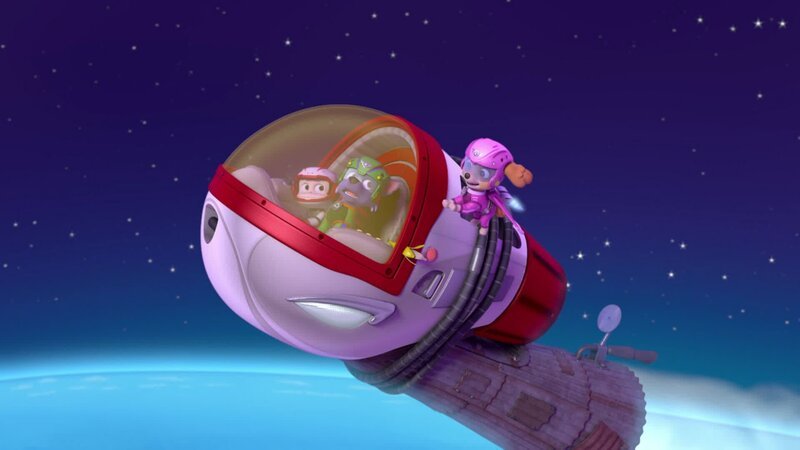 L-R: Captain Gordy, Rocky, Skye – Bild: ANNÉE Spin Master PAW Productions Inc. All Rights Reserved.