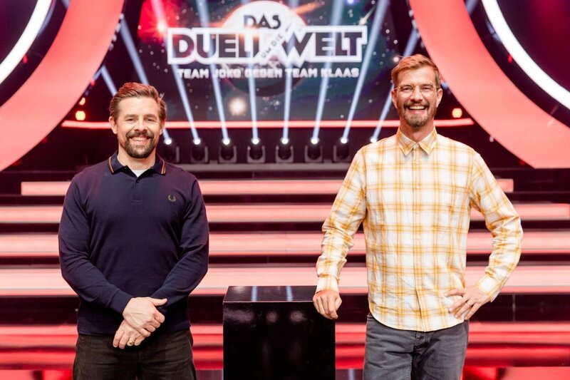 Klaas Heufer-Umlauf (l.); Joko Winterscheidt (r.) – Bild: ProSieben /​ Nadine Rupp Eigenproduktionsbild frei