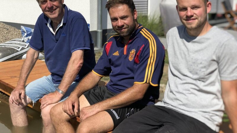 V.l.: Viktor, Claus und Andi – Bild: TVNOW /​ Tokee Bros.