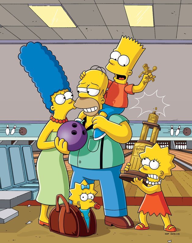 (29. Staffel) – (v.l.n.r.) Marge; Maggie; Homer; Bart; Lisa – Bild: 2016 – 2017 Fox and its related entities. All rights reserved. Lizenzbild frei