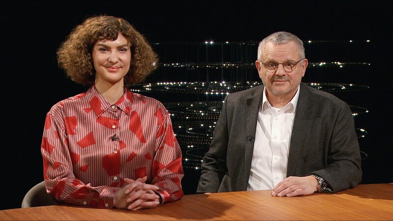 Laura Wiesböck, Soziologin und Autorin, mit Heiner Lachenmeier, Psychiater – Bild: SRF