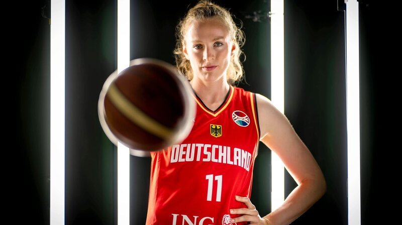 Basketball Kienbaum Nationalmannschaft Frauen DBB Kader für die Europameisterschaft Marie Gülich. – Bild: NDR