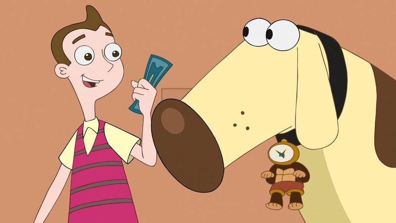 L-R: Milo Murphy (voiced by ‚Weird Al‘ Yankovic), Diogee (voiced by Dee Bradley Baker) – Bild: Disney Channel (DE)