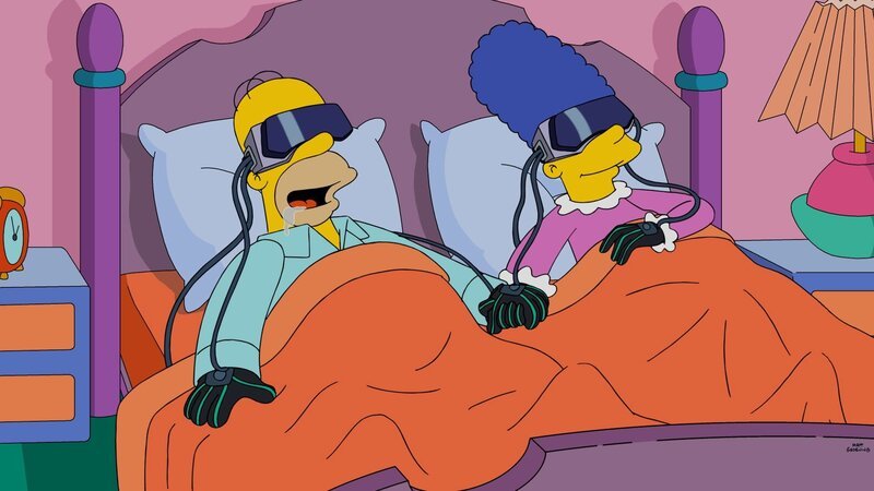 Noch genießen Marge (r.) und Homer (l.) die Zweisamkeit, doch schon bald fühlt sich Homer von seiner Frau im Stich gelassen … – Bild: Fox