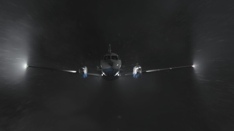 LogainAir Flight BE-6780, en route to the Shetland Islands, in the middle of a powerful storm. – Bild: James Griffith /​ Cineflix 2020