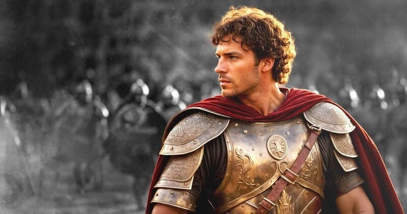 In der Schlacht auf den Katalaunischen Feldern 451 nach Christus stellen sich Römer und Westgoten den Hunnen unter König Attila entgegen. – Bild: ZDF und AdobeStock_764359518, Tobias Lenz