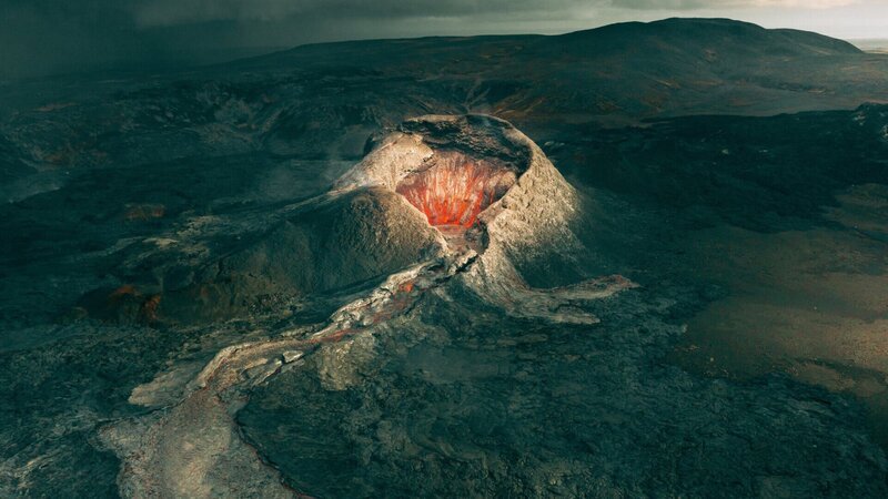 Ein Vulkan in Island. – Bild: ZDF