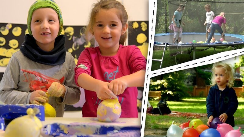 Luftballons sind toll zum Drucken und Wasserbomben bauen – Bild: KiKA/​Motion Works GmbH