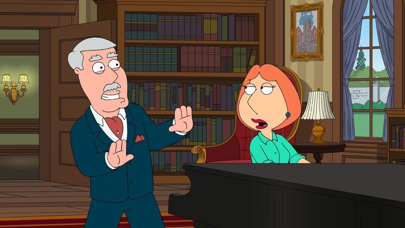 Carter Pewterschmidt (l.); Lois Griffin (r.) – Bild: Fox and its related entities
