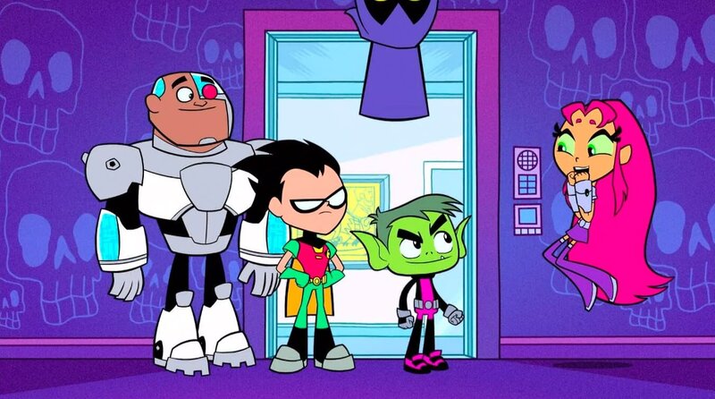 v.li.: Cyborg, Robin, Beast Boy, Starfire – Bild: Cartoon Network