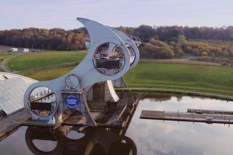 Das Falkirk Wheel in Schottland – Bild: TwoFour Broadcast/​Two Four Broadcast/​Two Four Broadcast