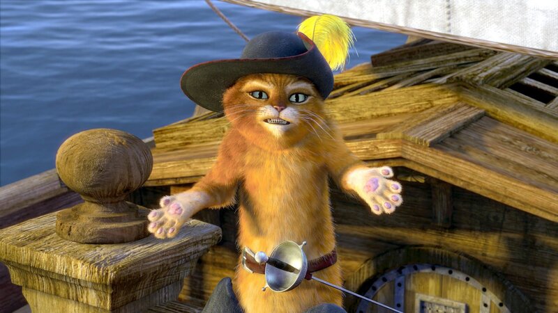 Der Gestiefelte Kater ist immer für eine Überraschung gut … – Bild: ORF/​TELEPOOL/​Dreamworks