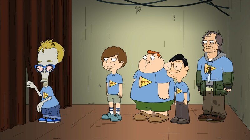 L-R: Roger, Snot, Barry, Toshi, Buck Knife Joe – Bild: Paramount