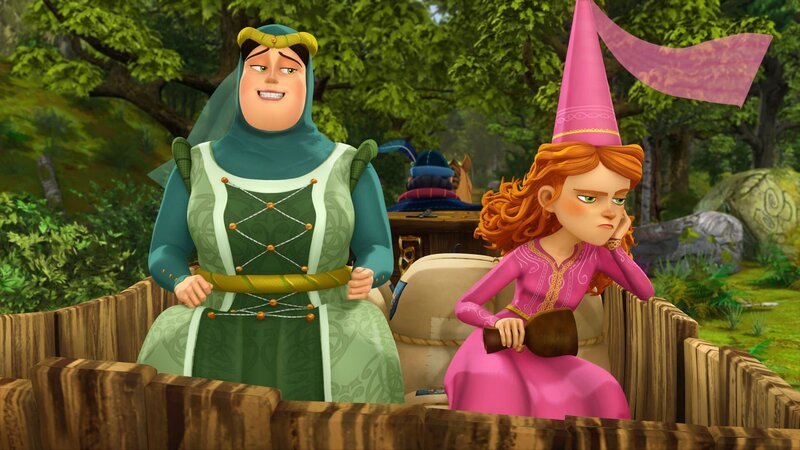 Da helfen auch die Aufmunterungen von Madame Birgit nichts. Der sagenhafte Gral macht Guinevere launisch. – Bild: SWR/​Blue Spirit Productions/​TéléTOON+/​Canal+