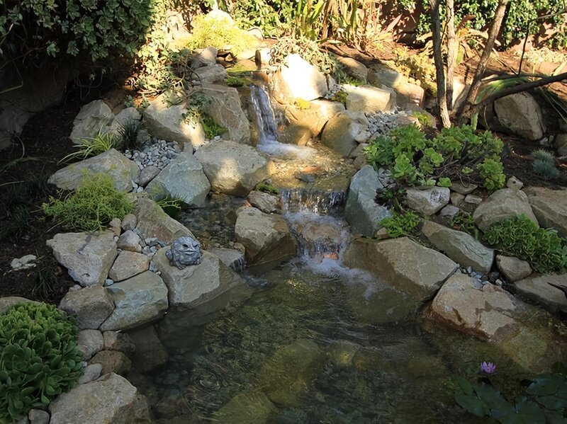 Ed explains that the healing pond is not just for looks, „One of the most important elements of the healing garden is not just the serenity of the pond and the beauty, but it actually has a function.“ – Bild: National Geographic Channels /​ Mike Mallory