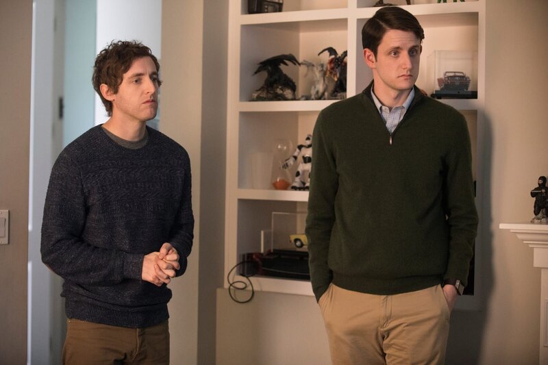 On left: Richard Hendricks (Thomas Middleditch) and on right Donald ‚Jared‘ Dunn (Zach Woods) – Bild: Sky Atlantic