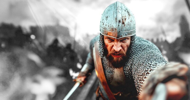 Nach dem Tod des angelsächsischen Königs Edward im Jahr 1066 erheben mehrere Adlige Anspruch auf die Krone. Die Entscheidung um den englischen Thron fällt in der Schlacht bei Hastings. – Bild: ZDF und AdobeStock_1053858981, [M] Tobias Lenz