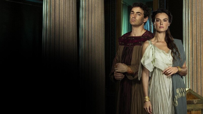 Gauis (Matthew McNulty) und Livia Drusilla (Kasia Smutniak) – Bild: Sky Channel