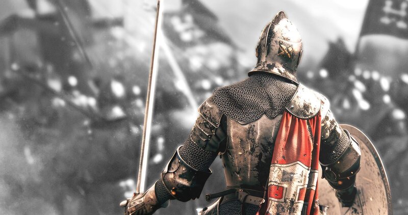 Am 25. Oktober 1415 treffen englische Truppen unter König Heinrich V. bei Azincourt auf das französische Heer. Der Einsatz neuartiger Waffen bringt England einen entscheidenden Vorteil. – Bild: ZDF und AdobeStock_788427053, [M] Tobias Lenz