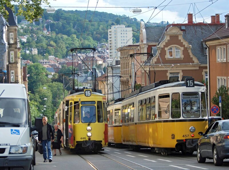 Stuttgarts Straßenbahn Linie 15. – Bild: SWR/​Harald Kirchner