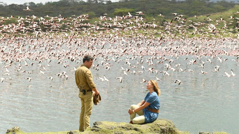 Robin (Sonsee Neu), von ihrem Ehemann zutiefst verletzt, sucht ihre alte Jugendliebe Jörg (Hardy Krüger jr.) auf. – Bild: ZDF