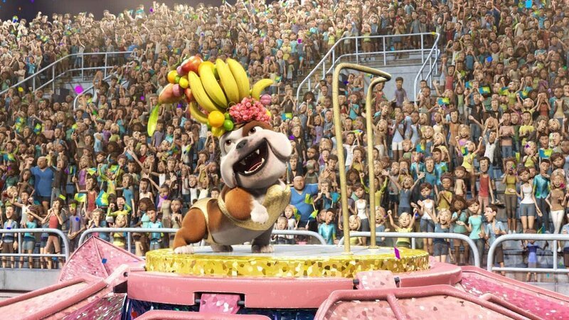Auch Luiz die Bulldogge ist auf der großen Parade, um Blu und den anderen dabei zu helfen Jewel von den Schmugglern zu befreien. – Bild: RTL / Twentieth Century Fox Film Corporation Auch Luiz die Bulldogge ist auf der großen Parade, um Blu und den anderen dabei zu helfen Jewel von den Schmugglern zu befreien. – Bild: RTL / Twentieth Century Fox Film Corporation