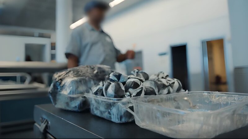 Betta-Fische können in Tüten mit Wasser bis zu drei Tage überleben. Die territorialen Kampffische waren einzeln verpackt, ähnlich wie portioniertes Kokain oder Heroin. – Bild: BossaNova Media/​WeltN24 GmbH