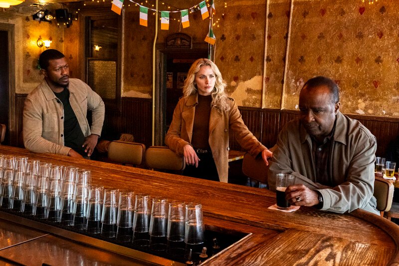 Pictured (L-R): Edwin Hodge as Special Agent Ray Cannon, Shantel VanSanten as Special Agent Nina Chase, and Stephen Burrell as Damon Randall. – Bild: CBS Broadcasting Inc.