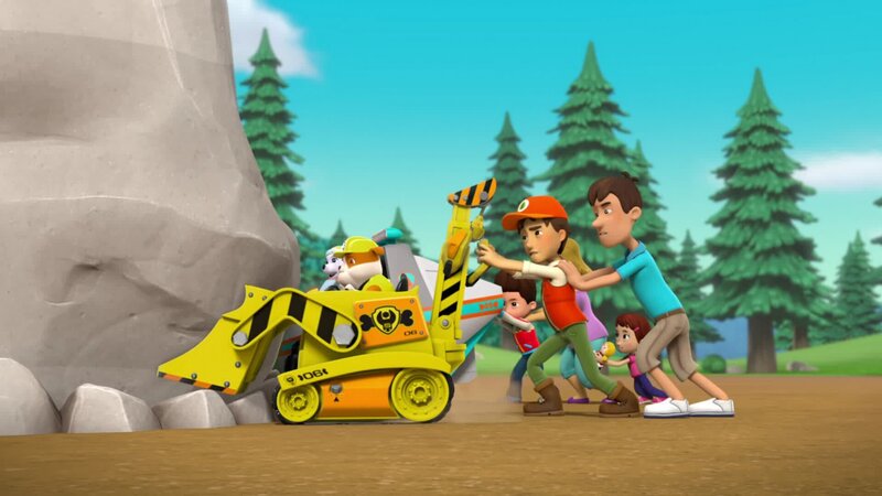 Everest (l.), Rubble (2.v.l.), Ryder (3.v.l.) – Bild: ANNÉE Spin Master PAW Productions Inc. All Rights Reserved.