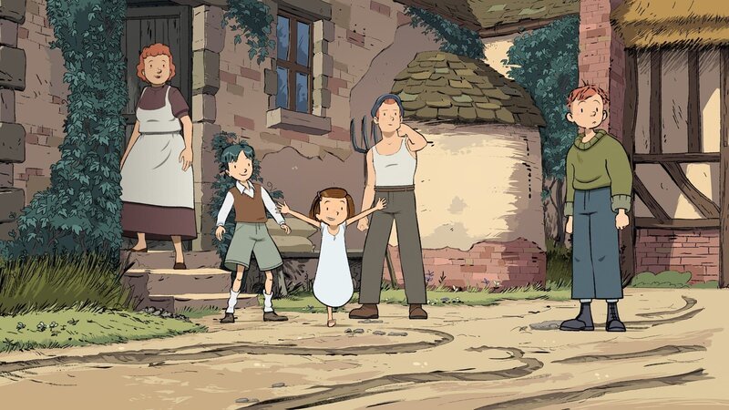 Colette ist überglücklich. Die Großeltern kehren heim. – Bild: ZDF/​Les Armateurs/​Blue Spirit Studio