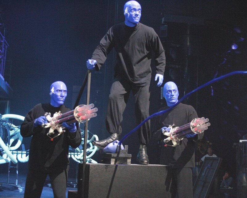 The Blue Man Group. – Bild: ORF/​Paul Drinkwater