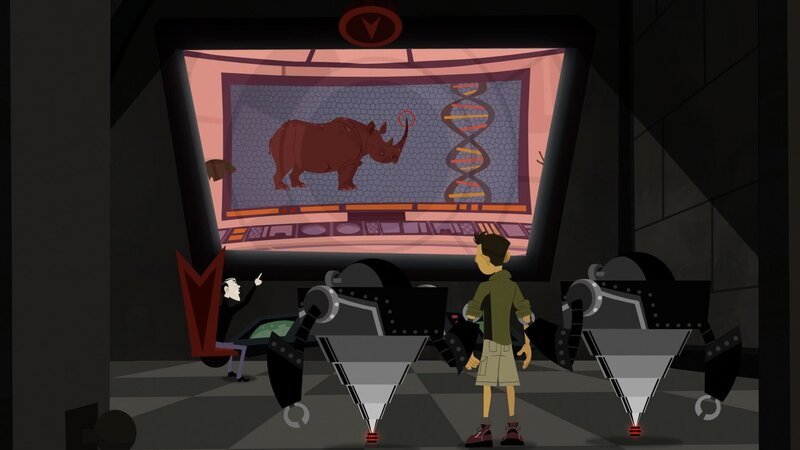 Brothers are learning about rhino – Bild: port.hu