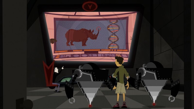 Brothers are learning about rhino – Bild: port.hu