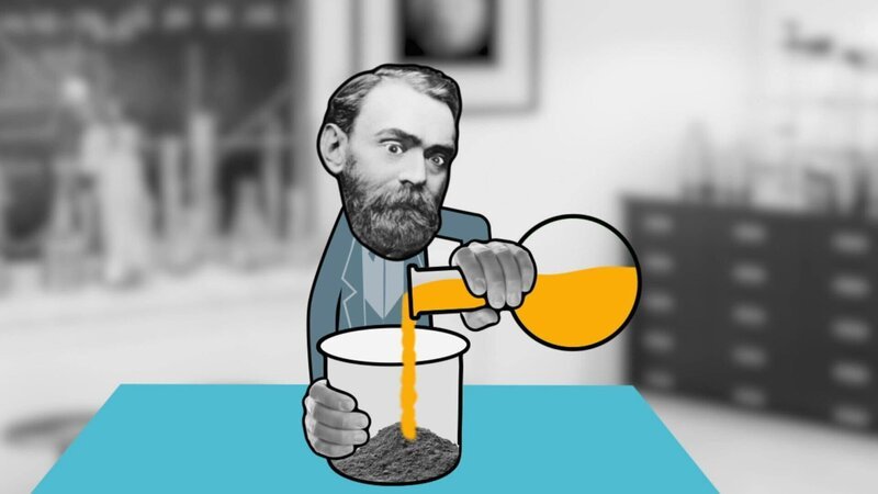 SRF school Geniale Zufälle – WLAN und Dynamit Alfred Nobel – Bild: SRF/​MMXXII CURIOSITY INC.