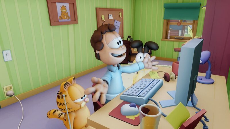 Jon lässt sein Haus durch ein Computerprogramm modernisieren, doch schon bald richtet sich die Software gegen ihn. – Bild: HR/​DARGAUD MEDIA