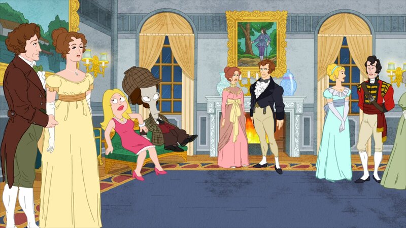 Francine (3.v.l.), Roger (4.v.l.) – Bild: Paramount