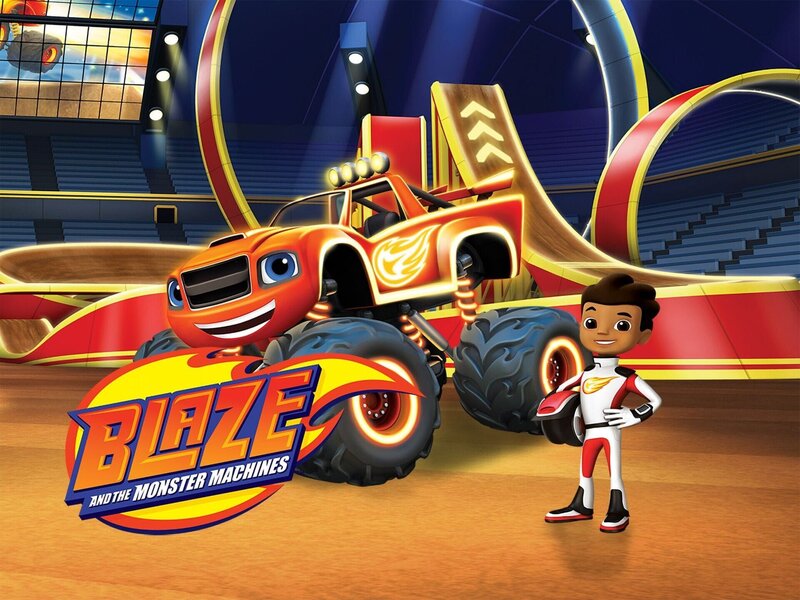 Blaze ist der größte Held von Reifenhausen und als schnellster Truck der Stadt auch ein Champion auf der Rennstrecke. Gemeinsam mit AJ erlebt er spannende Missionen. – Bild: Spin Master Ltd.