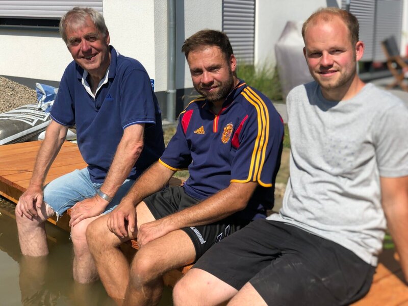 V.l.: Viktor, Claus und Andi – Bild: TVNOW /​ Tokee Bros.