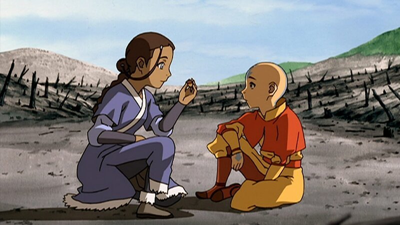 L-R: Katara, Aang – Bild: Nicktoons