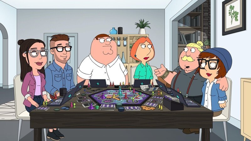 (v.l.n.r.) Kate; Matt; Peter Griffin; Lois Griffin; Chris Griffin; Meg Griffin – Bild: Fox Broadcasting Company