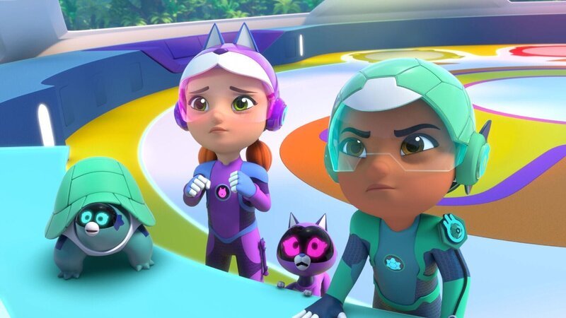 Das Petronix-Team muss einen Nerz befreien. – Bild: Die Nerz-Rettung /​ © 2022 ALPHA /​ METHOD ANIMATION