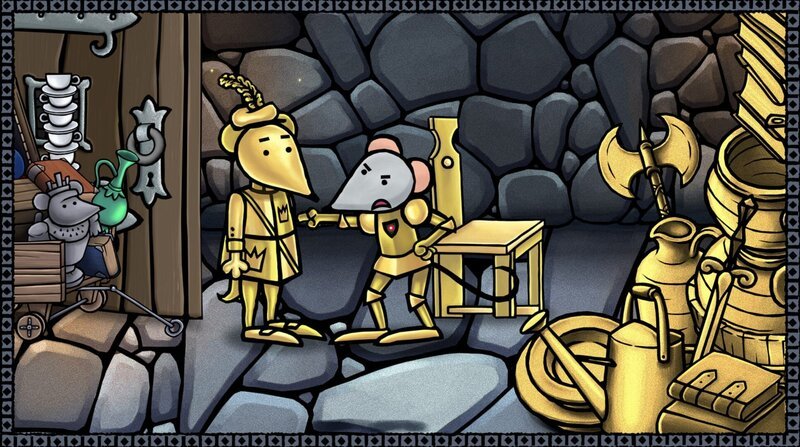 Au Schreck! Mouse hat Bode in Gold verwandelt. – Bild: SWR/​scopas medien AG