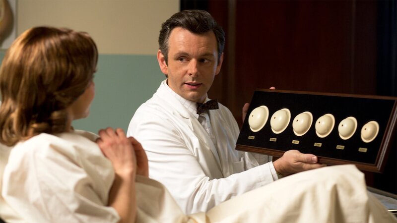 Lizzy Caplan als Virginia Johnson und Dr. William Masters. – Bild: AXN White