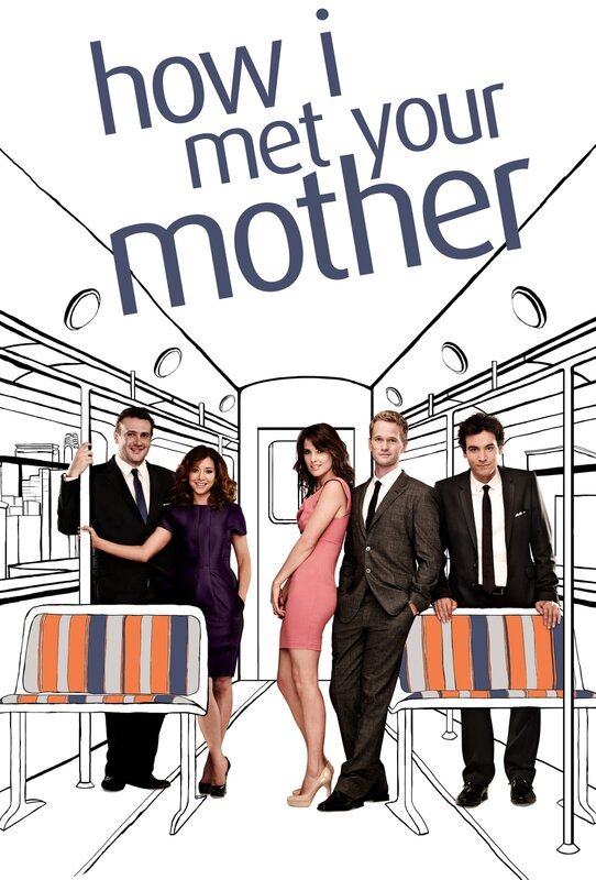 how i met your mother: Ted (Josh Radnor, r.), Marshall (Jason Segel, l.), Barney (Neil Patrick Harris, 2.v.r.), Lily (Alyson Hannigan, 2.v.l.) und Robin (Cobie Smulders, M.) … – Bild: 20th Century Fox International Television Lizenzbild frei