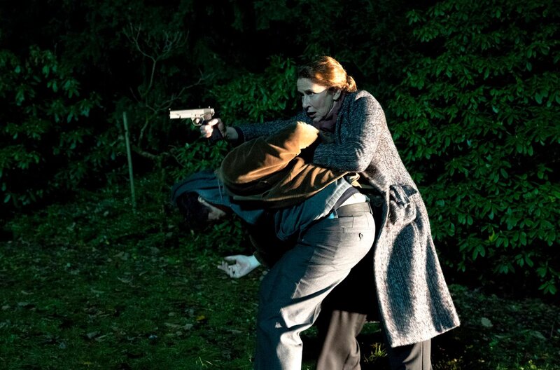 Jürgen von Mierendorff (Christian Friedel) und Magda Wächter (Barbara Philipp). – Bild: HR/​Bettina Müller