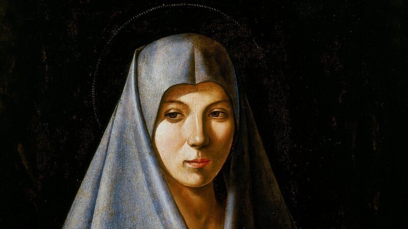 Sternstunde Religion Alles über Maria – Dieses obskure Objekt der Begierde (1/​2) Antonello da Saliba (ca. 1466/​1477-ca. 1535): Vierge de l’Annonciation – Bild: SRF/​Archives Alinari, Florence, Dist. GrandPalaisRmn/​Mauro Magliani