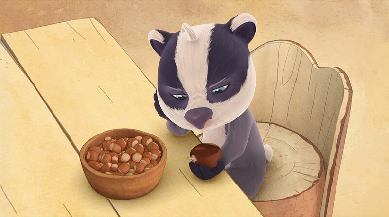 Emmieversteht nicht, warum die Zauberkastanie ihre Wünsche nicht erfüllt. – Bild: WDR/​Mediatoon