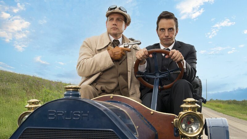 Manfred Larkin (Scott Gibson, l.) und George Crabtree (Jonny Harris) – Bild: Shaftesbury